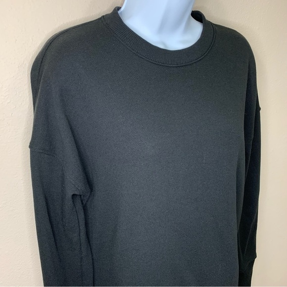 Small Black Sweatshirt Long Sleeve Stretch Casual Time And Tru Casual - Picture 4 of 8